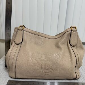 MCM Beige Leather Women's Bag